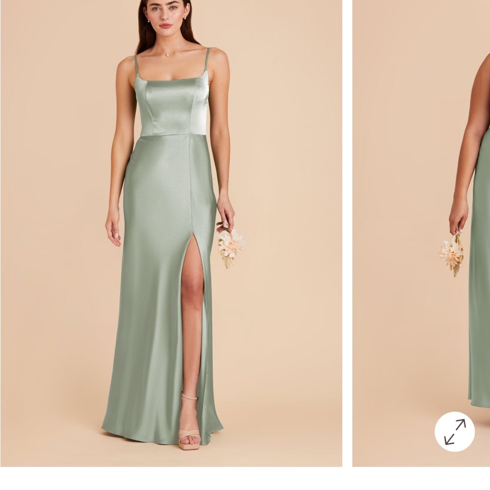 Birdy Grey Sage Satin Maxi Dress
